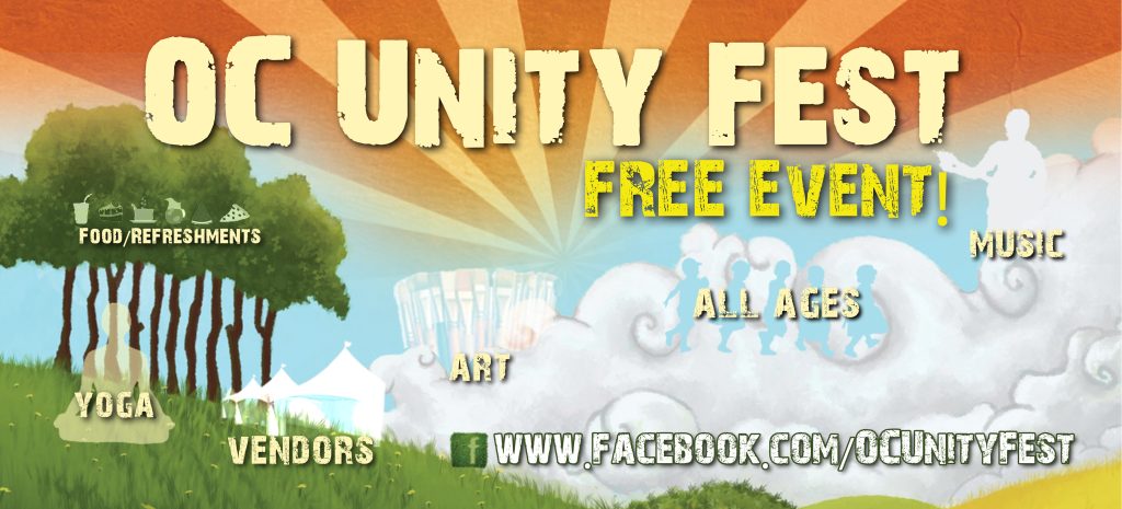 OC Unity Fest: Event banner for a free, all-ages community festival.